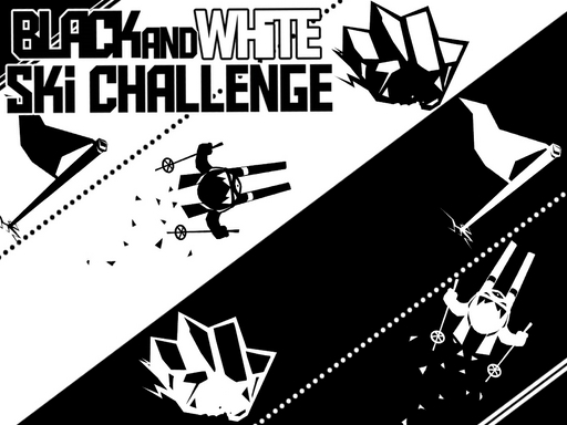 Black & white ski challenge Online