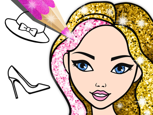 Fashion Coloring Book Glitter Online