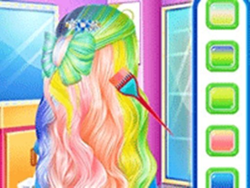 Princess Fashion Rainbow Hairstyle Design Online